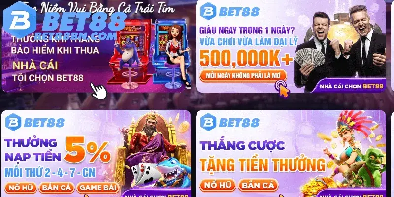 Tham gia bắn cá Bet88 nhận vô vàn ưu đãi 